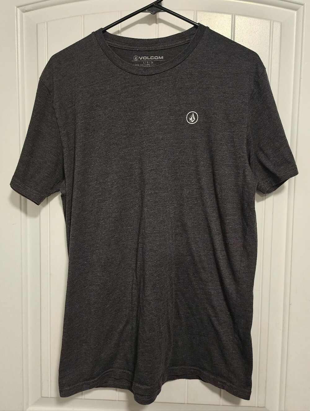 Volcom Short-Sleeve Crew Tee in Charcoal Heather